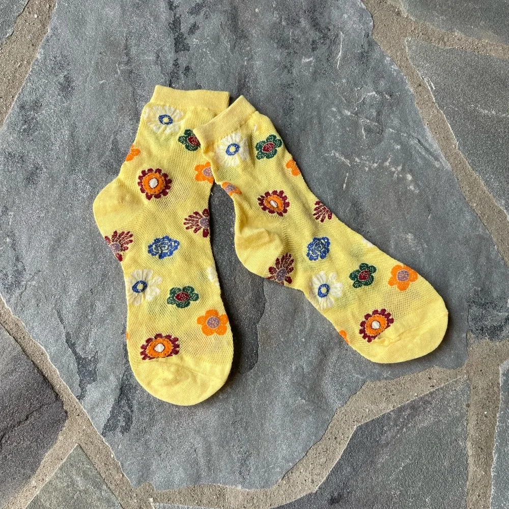 New🌟Retro Floral Socks -Flowers